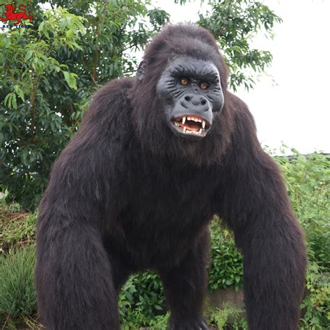 Realistic gorilla mascot costume